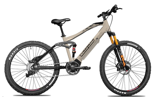 2024 Cyberbike Cyclone Mid Drive Electric Mountain Bike Sandalwood / Medium Large