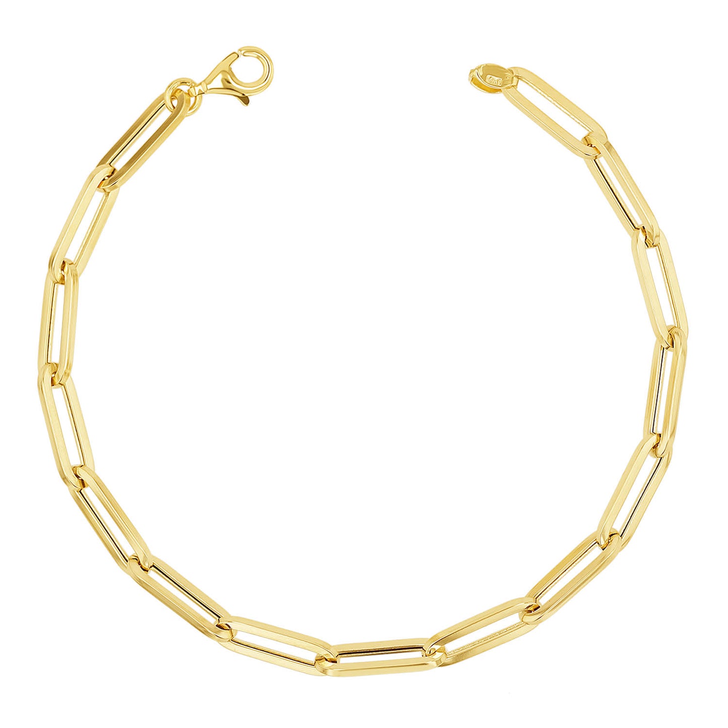 14k Paper Clip Chain Bracelet 14k Gold By Baby Gold