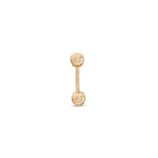 014 Gauge Basic Belly Button Ring In 10k