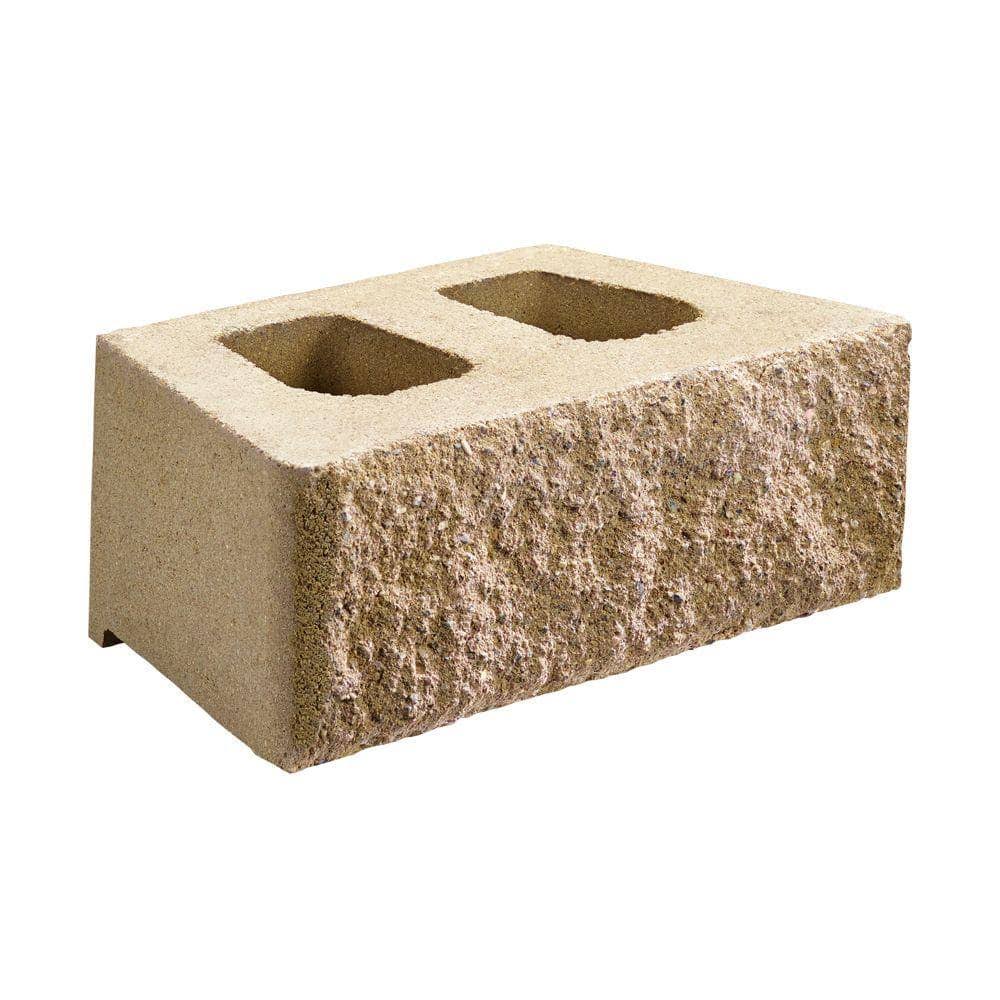 10d 6 In. X 15.75 In. X 10 In. Tan Concrete Retaining Wall Block