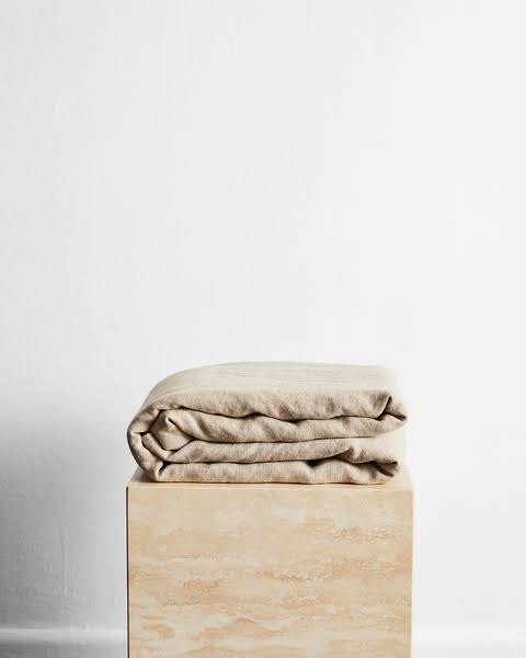 100% French Flax Linen Throw