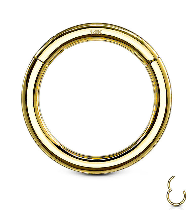 14kt Gold Hinged Segment Rings