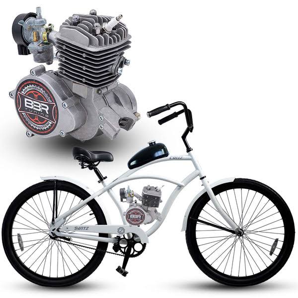 2-Stroke Motorized Bicycle Switz Cruz 26 Mens Beach Cruiser (Diy)