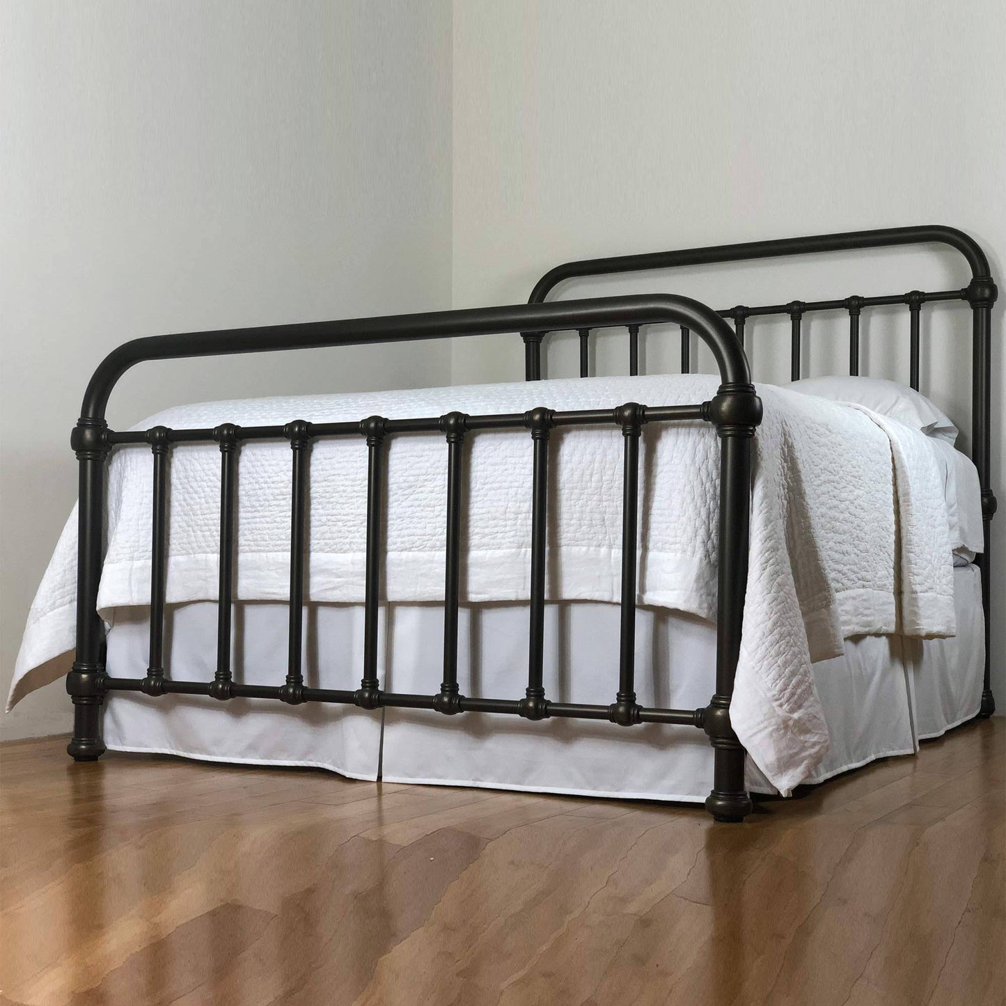 20th C. Americana Iron Bed By Heiressy - King 27 Colors