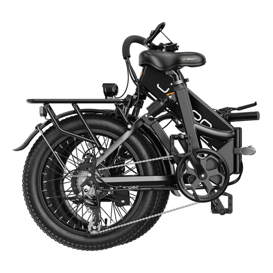 28 Mph, 850w, 48v, 55 Miles, Eb7 St Step-Thru Folding Electric Bikes, 20 × 3.0 Fat Tire Class 2 Electric Bicycle For All Terrain, Black