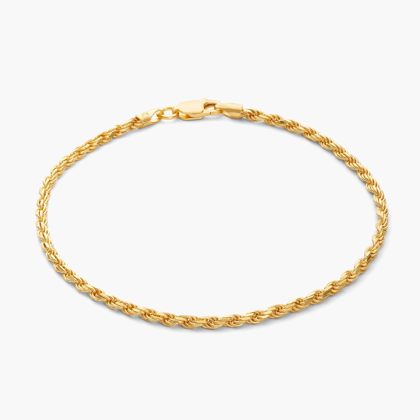 2mm Rope Gold Bracelet