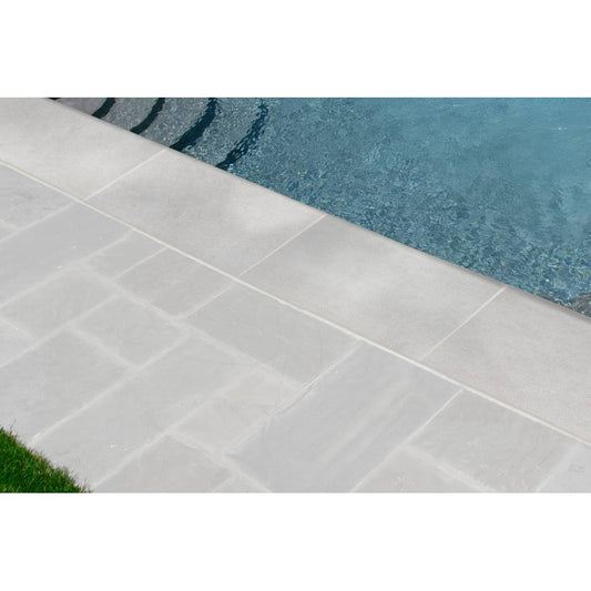 13 X 24 Porcelain Pool Coping  Color: Beton Blanco