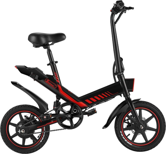 14 Electric Bicycle For Adults And Teenagers, Folding Electric Bike With Built-In Li-Ion Battery