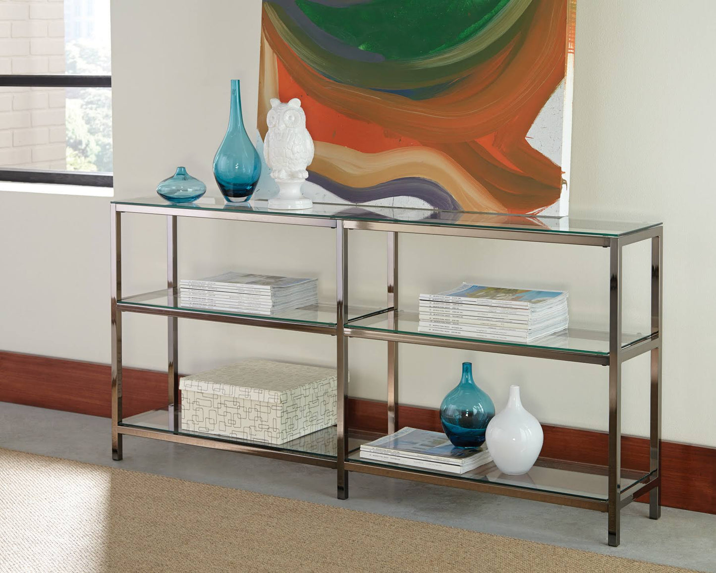 2-Tier Etagere Bookcase Ivy Bronx