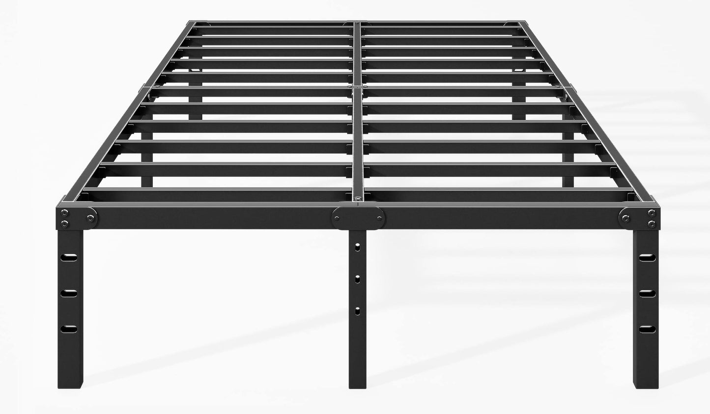 18 Inch Queen Bed Frame - Sturdy Platform Bed Frame Metal Bed Frame No Box Spring Needed Heavy Duty Queen Size Bed Frame Easy Assembly